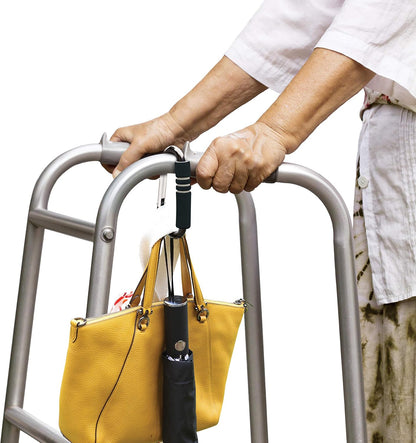 Jumbo Stroller Buggy Organizer Hooks Clip - Purse and Diaper Bag Hanger for Stroller - Suitable for Most Strollers, Wheelchairs, and Shopping Carts - 1 Pack