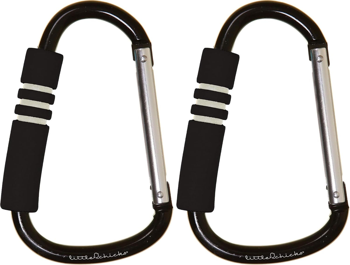 Jumbo Stroller Buggy Organizer Hooks Clip - Purse and Diaper Bag Hanger for Stroller - Suitable for Most Strollers, Wheelchairs, and Shopping Carts - 1 Pack