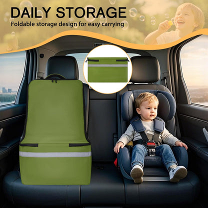 Car Seat Travel Bag for Airplane, Universal Gate Check Car Seat Bag, Padded Backpack with Waist Belt, Reflective Strips & Protective Feet, Fits Infant Convertible Booster Seats, Black