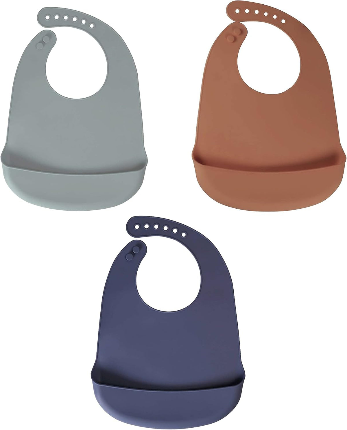 Silicone Bibs For Babies- BPA-Free Waterproof Bib With Pocket- Dishwasher Safe Feeding Bib With Food Catcher