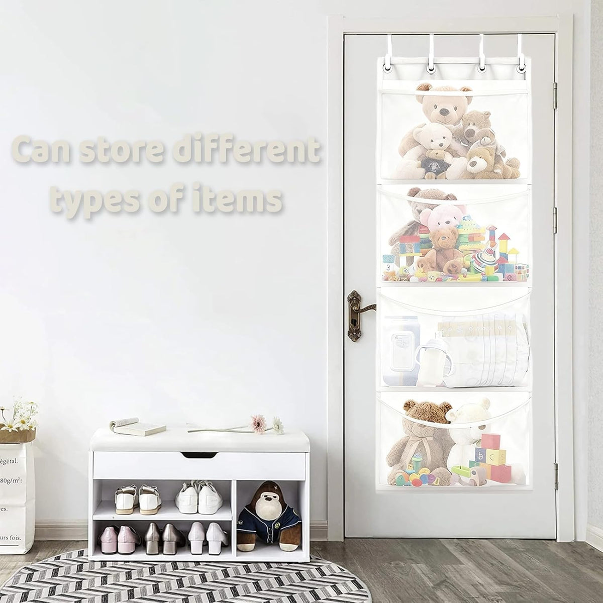 Over the Door Stuffed Animal Storage,Stuffed Animal Hammock Net
