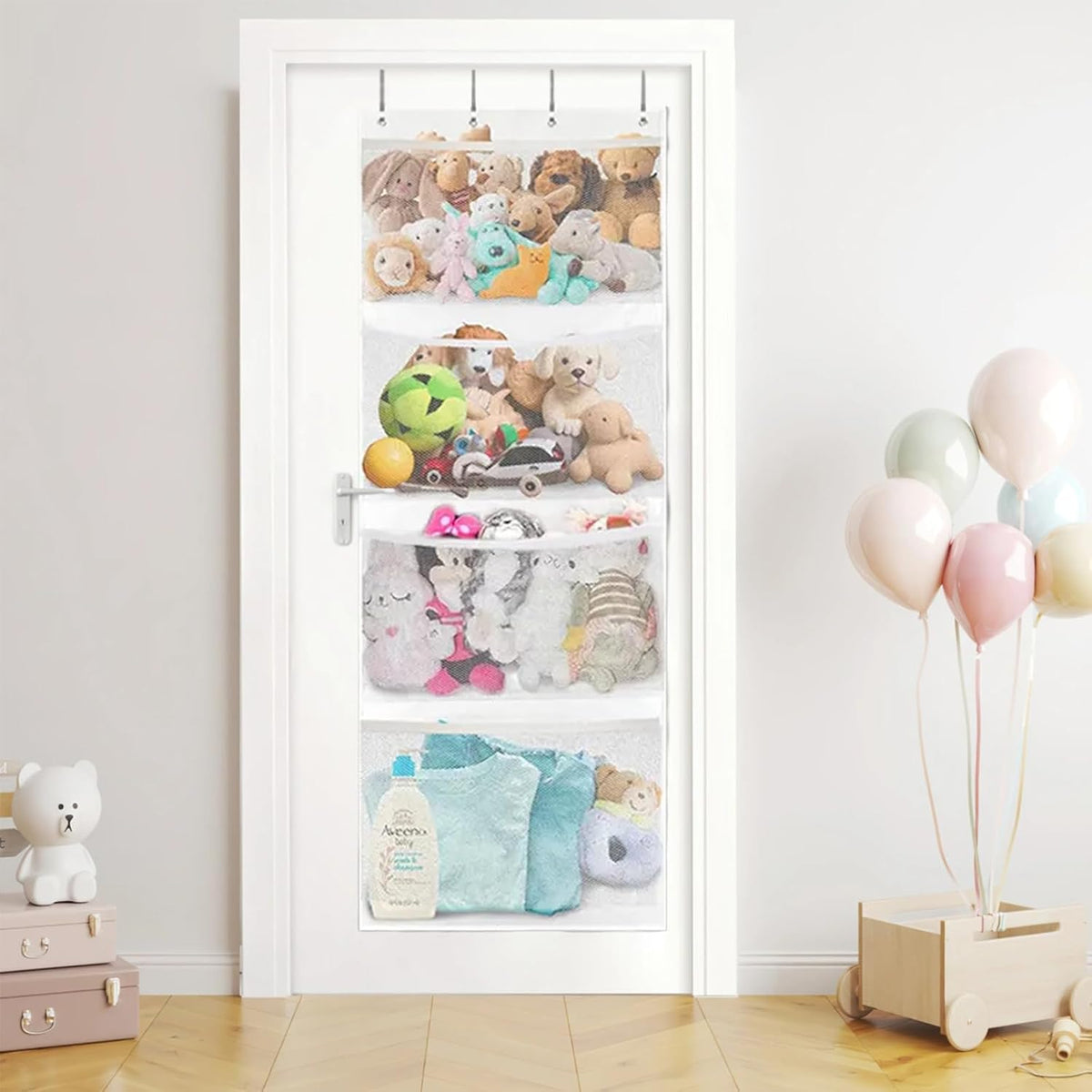 Over the Door Stuffed Animal Storage,Stuffed Animal Hammock Net