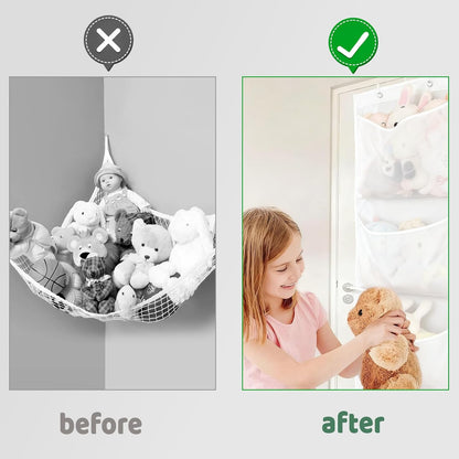 Over the Door Stuffed Animal Storage,Stuffed Animal Hammock Net