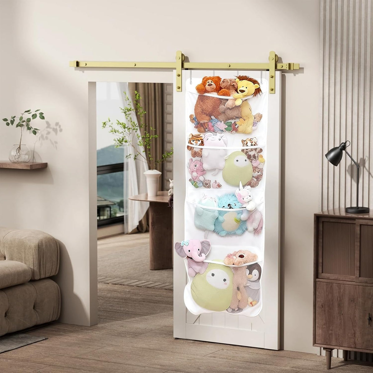 Over the Door Stuffed Animal Storage,Stuffed Animal Hammock Net