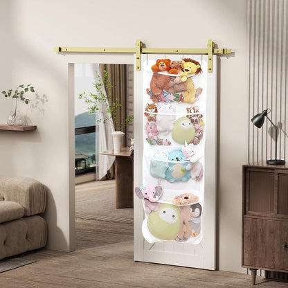 Over the Door Stuffed Animal Storage,Stuffed Animal Hammock Net