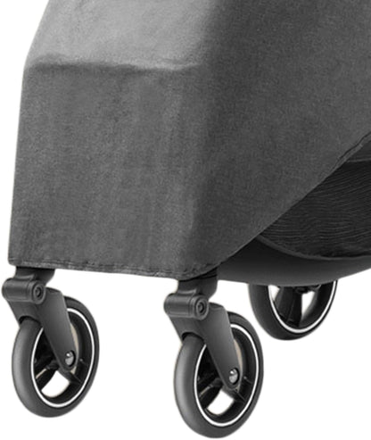 Toddler Travel Weather Stroller Raincoat, Breathable Coldproof Stroller Rain Cover for Rainy Day (Linen Gray)
