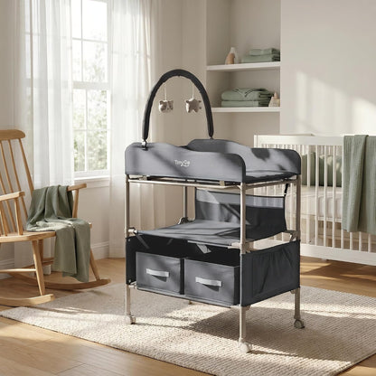 Portable Baby Changing Table with Wheels