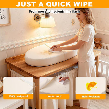 Baby Diaper Changing Pad, Wipeable Portable Baby Changing Pads for Dresser