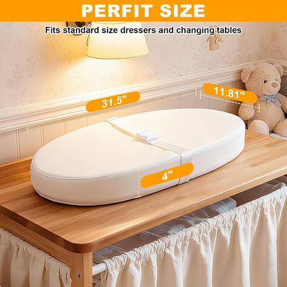 Baby Diaper Changing Pad, Wipeable Portable Baby Changing Pads for Dresser
