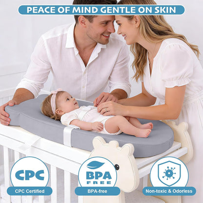 Baby Diaper Changing Pad, Wipeable Portable Baby Changing Pads for Dresser