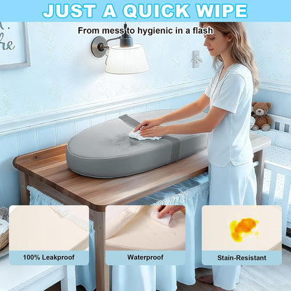 Baby Diaper Changing Pad, Wipeable Portable Baby Changing Pads for Dresser