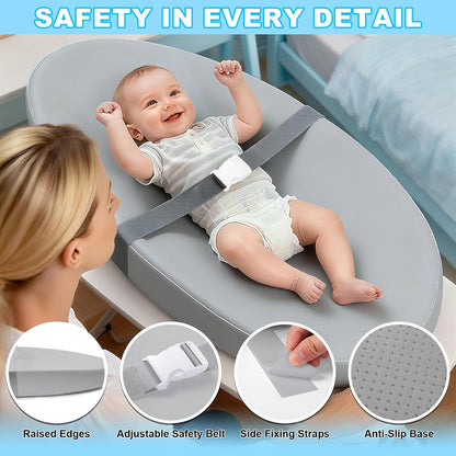Baby Diaper Changing Pad, Wipeable Portable Baby Changing Pads for Dresser