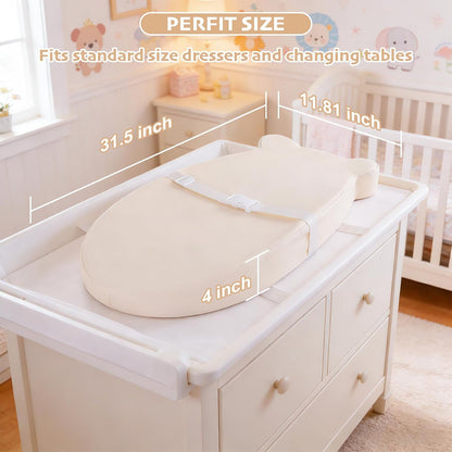 Baby Diaper Changing Pad, Wipeable Portable Baby Changing Pads for Dresser
