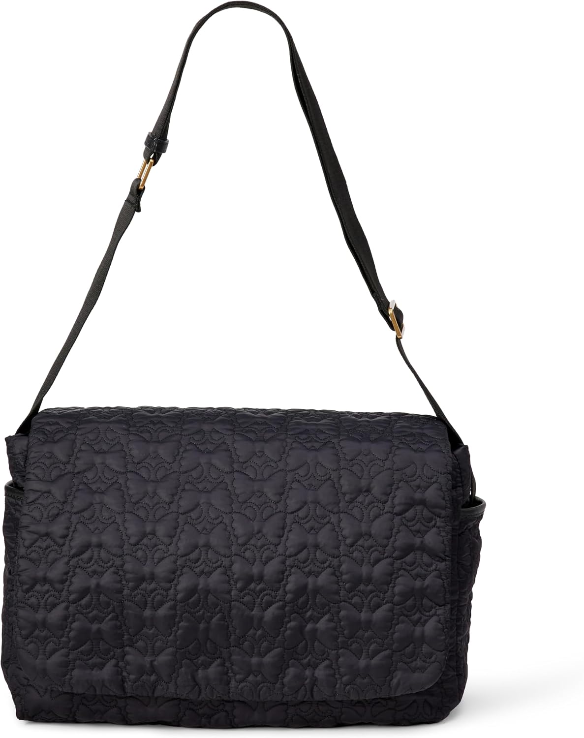 x Sofia Grainge Women's Quilted Diaper Tote Bag with Multiple Pockets, Zip-top Closure with Flap