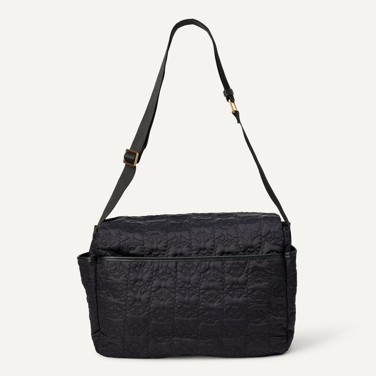 x Sofia Grainge Women's Quilted Diaper Tote Bag with Multiple Pockets, Zip-top Closure with Flap