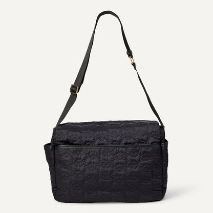 x Sofia Grainge Women's Quilted Diaper Tote Bag with Multiple Pockets, Zip-top Closure with Flap
