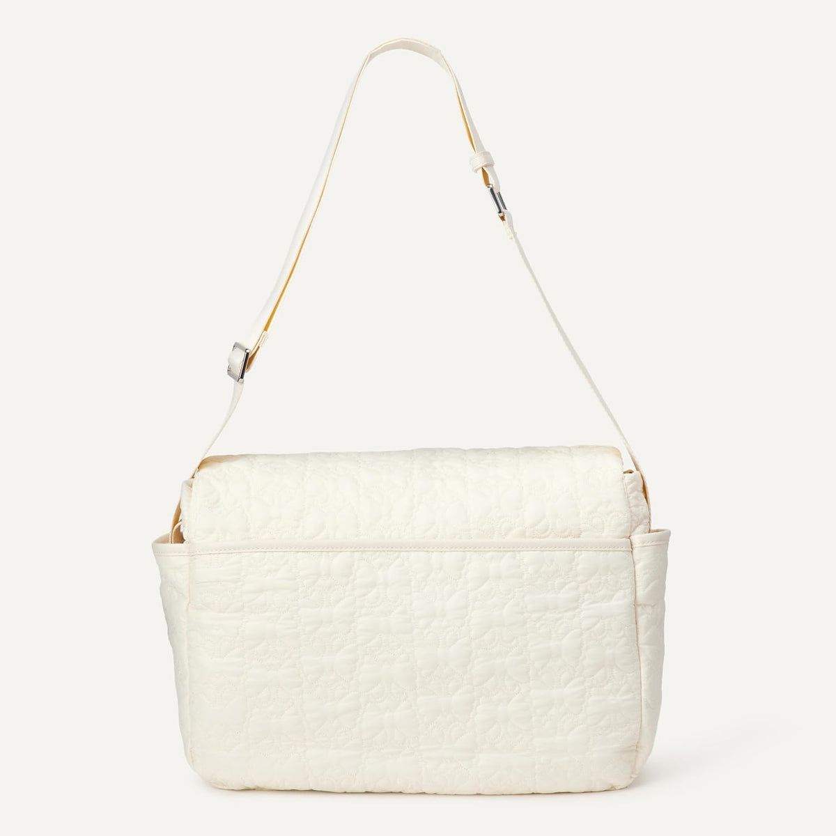 x Sofia Grainge Women's Quilted Diaper Tote Bag with Multiple Pockets, Zip-top Closure with Flap