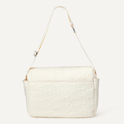 x Sofia Grainge Women's Quilted Diaper Tote Bag with Multiple Pockets, Zip-top Closure with Flap