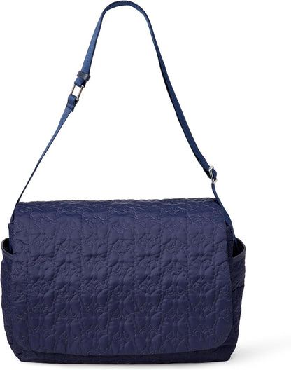 x Sofia Grainge Women's Quilted Diaper Tote Bag with Multiple Pockets, Zip-top Closure with Flap