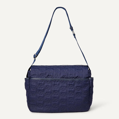 x Sofia Grainge Women's Quilted Diaper Tote Bag with Multiple Pockets, Zip-top Closure with Flap