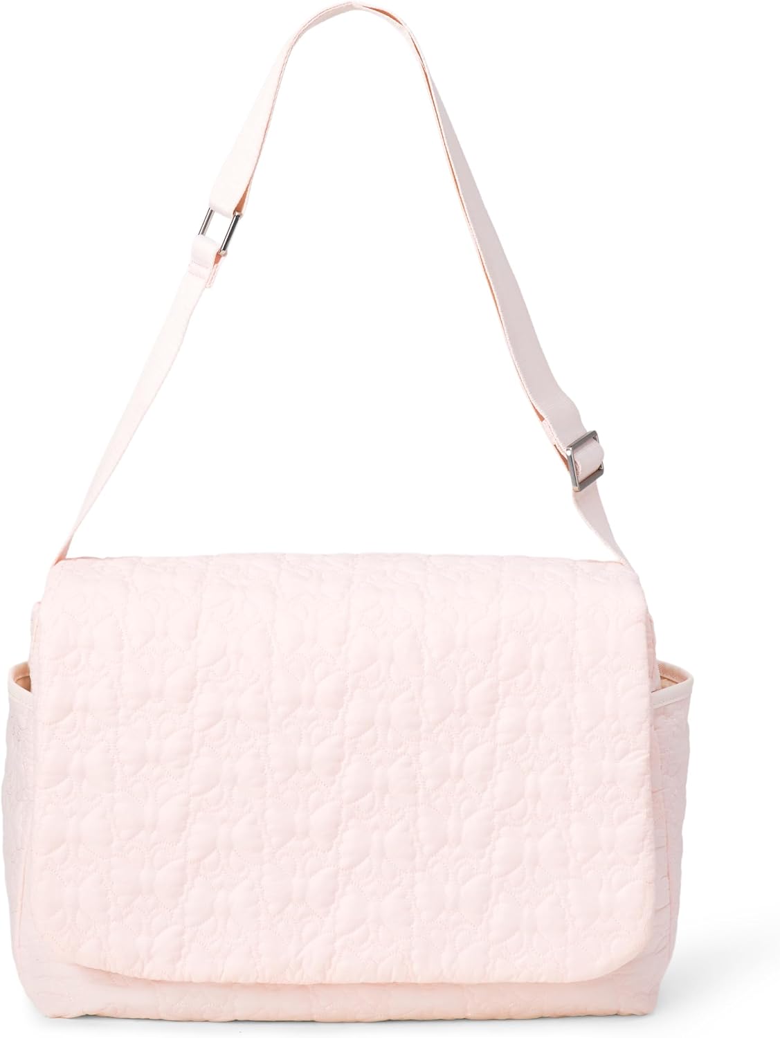 x Sofia Grainge Women's Quilted Diaper Tote Bag with Multiple Pockets, Zip-top Closure with Flap
