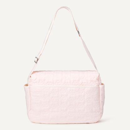 x Sofia Grainge Women's Quilted Diaper Tote Bag with Multiple Pockets, Zip-top Closure with Flap
