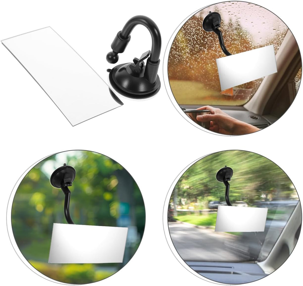 Baby Car Mirror Rear Facing Suction Cup Car Mirror 360° Adjustable View Interior Convenient Large View Rear Visor Sucker for Vehicle Machine Auto Vehicle