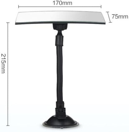 Baby Car Mirror Rear Facing Suction Cup Car Mirror 360° Adjustable View Interior Convenient Large View Rear Visor Sucker for Vehicle Machine Auto Vehicle