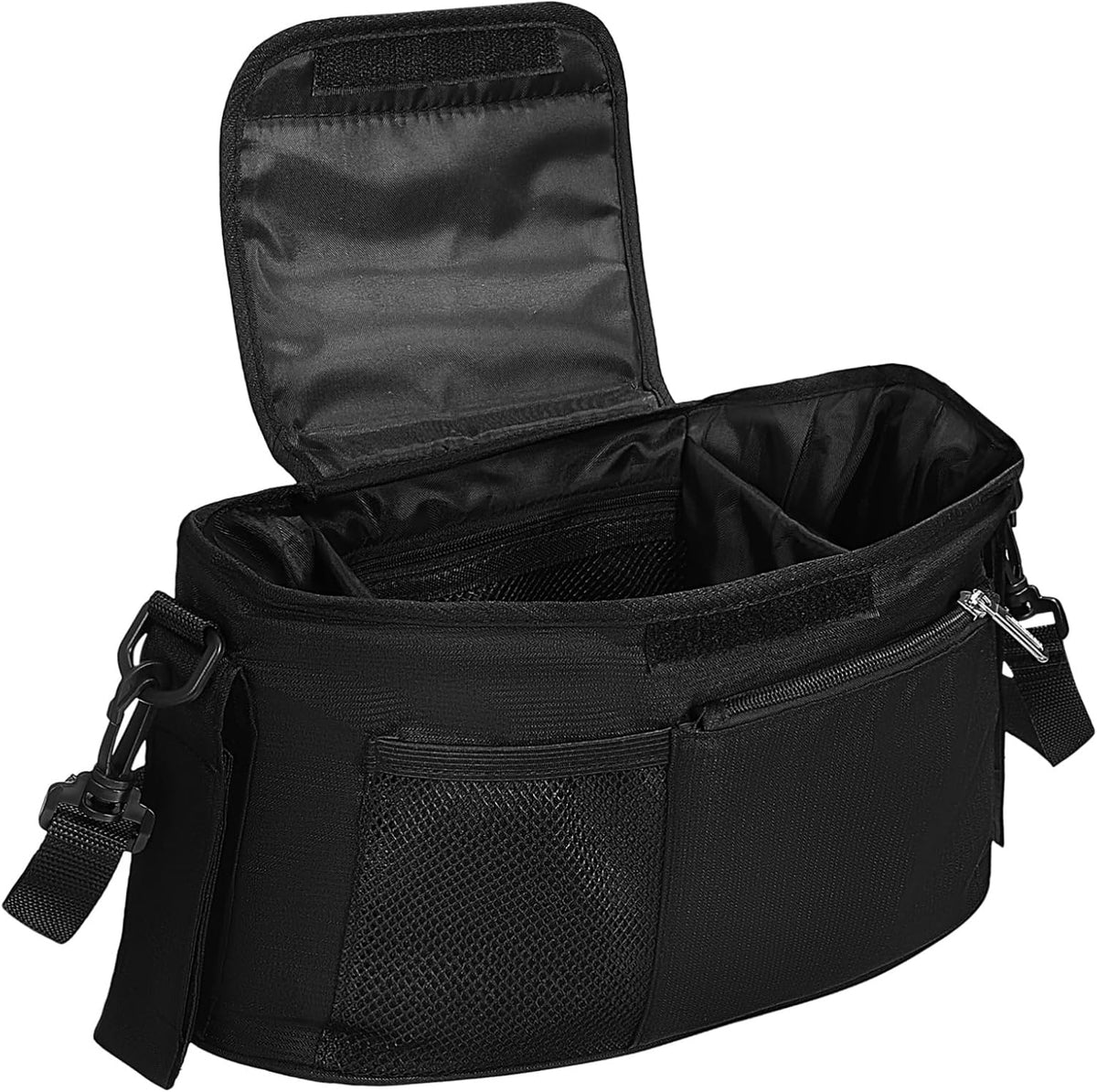 Universal Stroller Organizer Insulated Cup Holder Detachable Phone Bag for Baby Strollers Walkers and Scooters