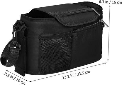 Universal Stroller Organizer Insulated Cup Holder Detachable Phone Bag for Baby Strollers Walkers and Scooters