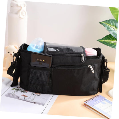 Universal Stroller Organizer Insulated Cup Holder Detachable Phone Bag for Baby Strollers Walkers and Scooters