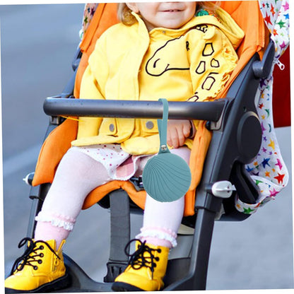 Pacifier Storage Bag Silicone Case Zipper for Stroller Diaper Bag Travel Holds Pacifiers Essentials