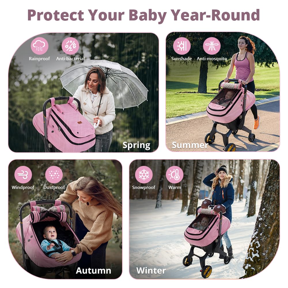 Waterproof 1 Baby Car Seat Cover, Infant Car Seat Cover for Boy Girl