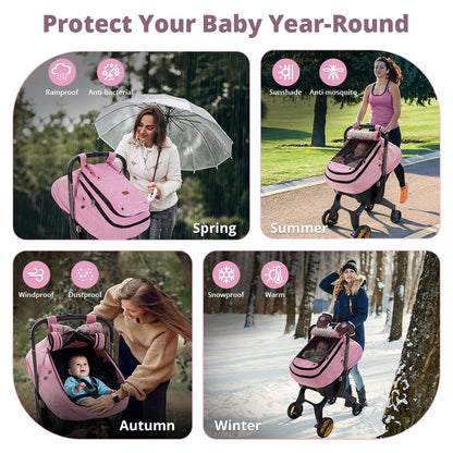 Waterproof 1 Baby Car Seat Cover, Infant Car Seat Cover for Boy Girl