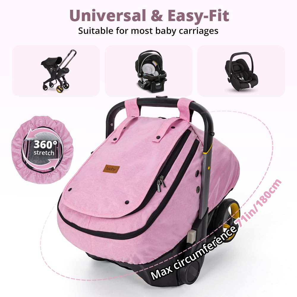 Waterproof 1 Baby Car Seat Cover, Infant Car Seat Cover for Boy Girl