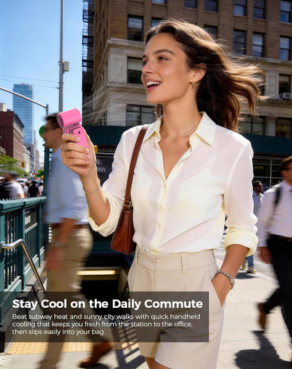 Clip-On Portable Fan for Strollers, Handheld Turbo Fan for Travel