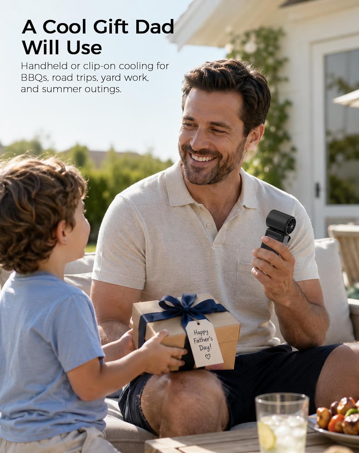 Clip-On Portable Fan for Strollers, Handheld Turbo Fan for Travel