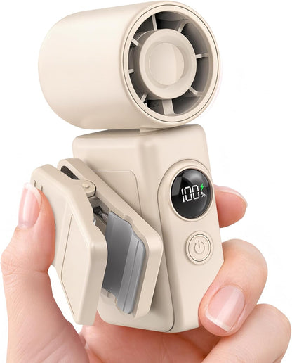 Clip-On Portable Fan for Strollers, Handheld Turbo Fan for Travel