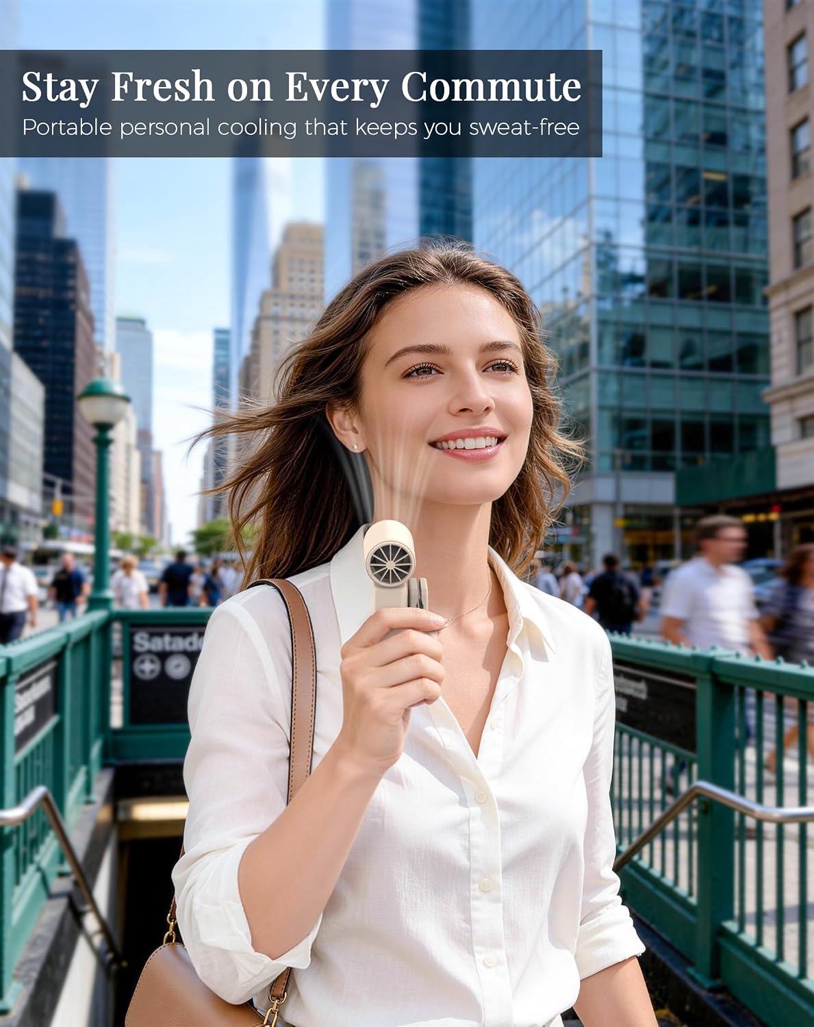Clip-On Portable Fan for Strollers, Handheld Turbo Fan for Travel