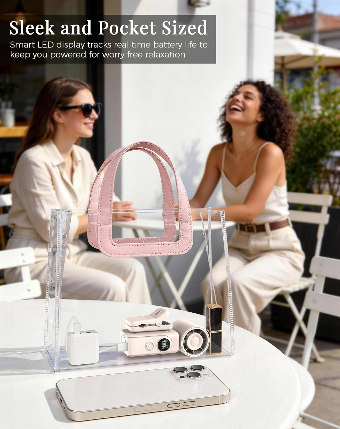 Clip-On Portable Fan for Strollers, Handheld Turbo Fan for Travel