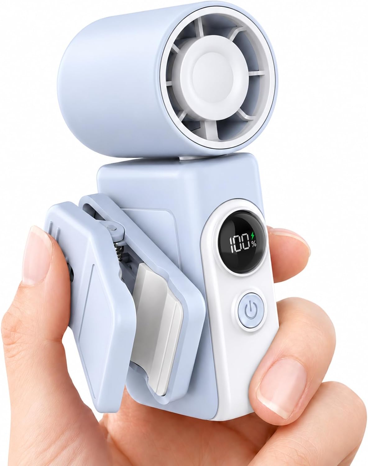 Clip-On Portable Fan for Strollers, Handheld Turbo Fan for Travel