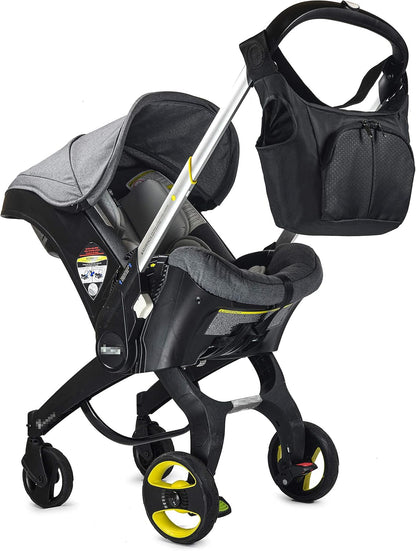 Essential Bag, Compatible with Doona Car Seat Stroller, with additional hooks and straps to be compatible with any universal stroller, Converts into Tote Diaper Bag