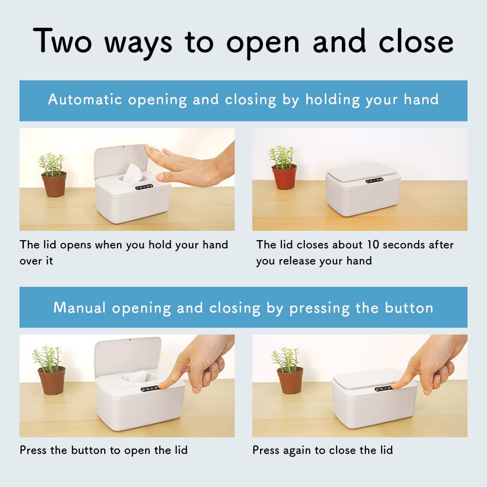 Automatic Opening and Closing Baby Wipes Dispenser Wet Dispenser Diaper Wipes Dispenser Wet Wipe Holder