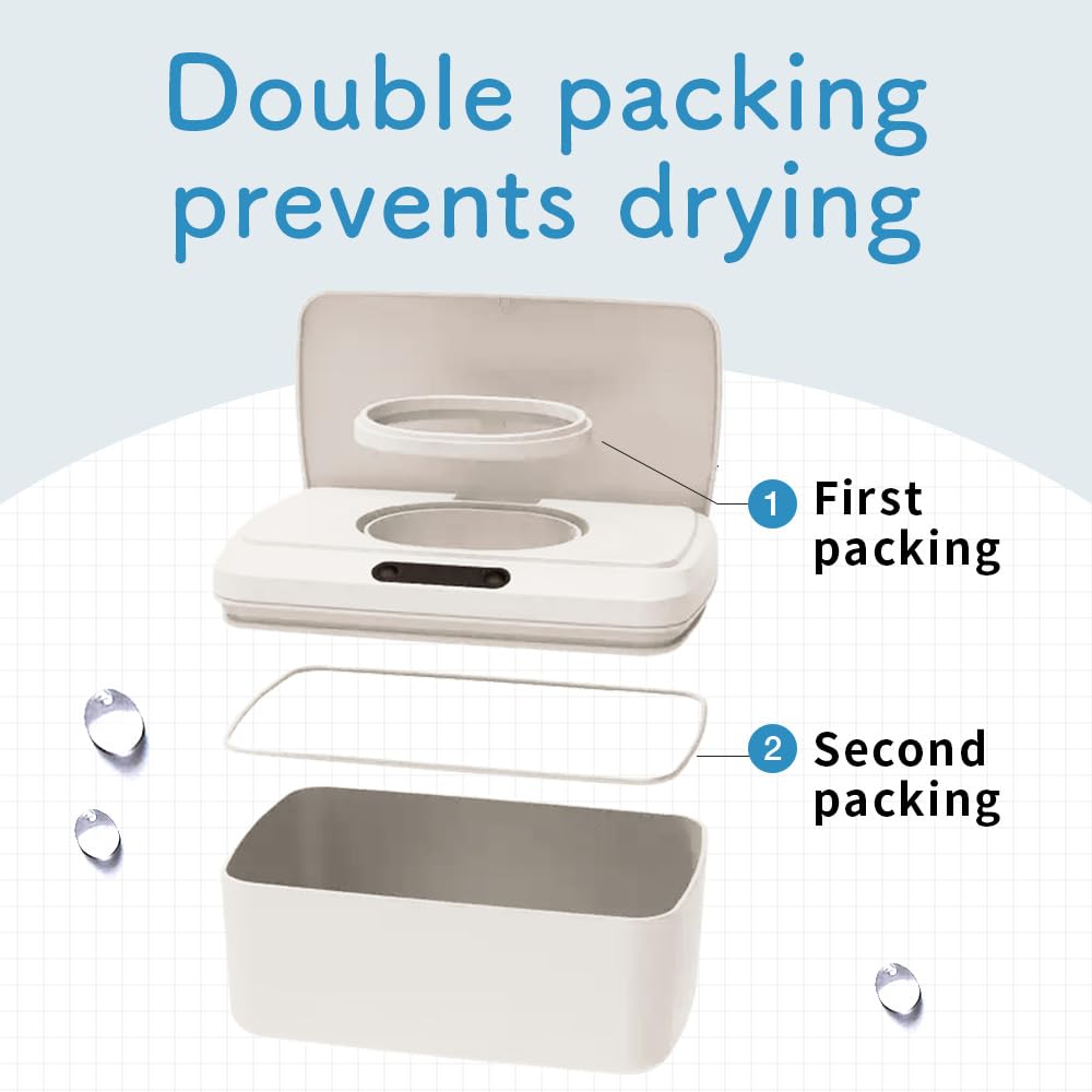 Automatic Opening and Closing Baby Wipes Dispenser Wet Dispenser Diaper Wipes Dispenser Wet Wipe Holder