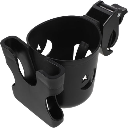 Stroller Cup Holder with Phone Holder - 2-in-1 Strollers Storage Rack - Bike Cup Bracket for Walker, Wheelchair, Scooter, Bicycle