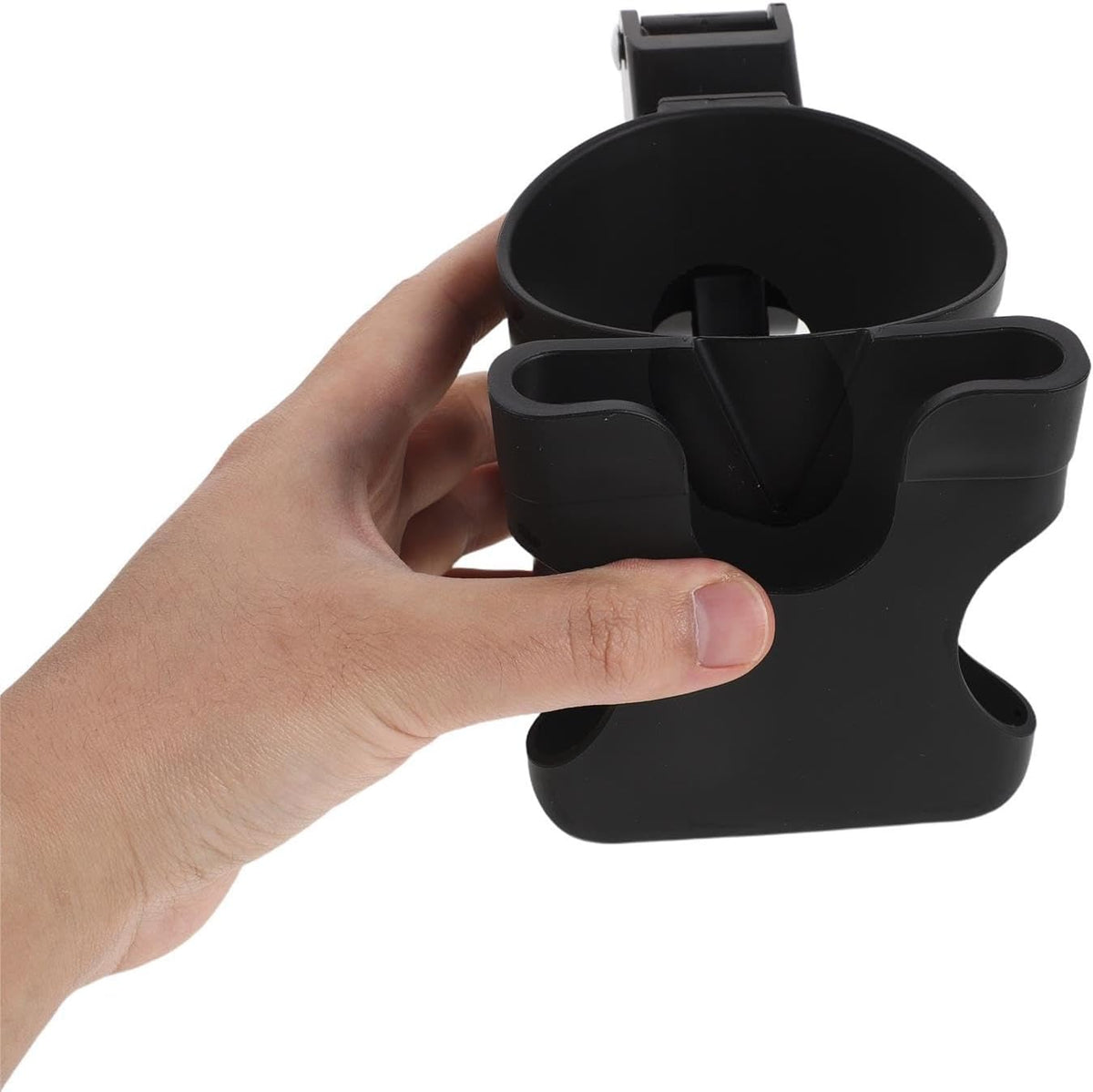 Stroller Cup Holder with Phone Holder - 2-in-1 Strollers Storage Rack - Bike Cup Bracket for Walker, Wheelchair, Scooter, Bicycle