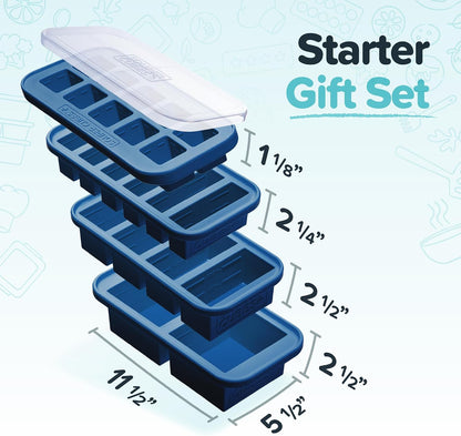 Silicone Freezer Molds Gift Set, Aqua