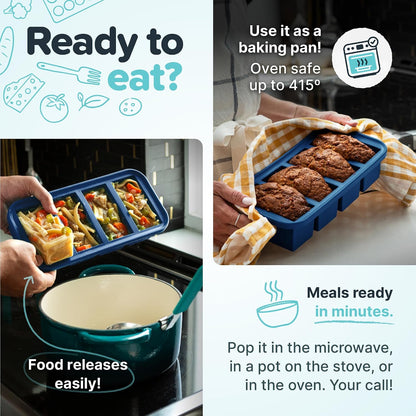 Silicone Freezer Molds Gift Set, Aqua