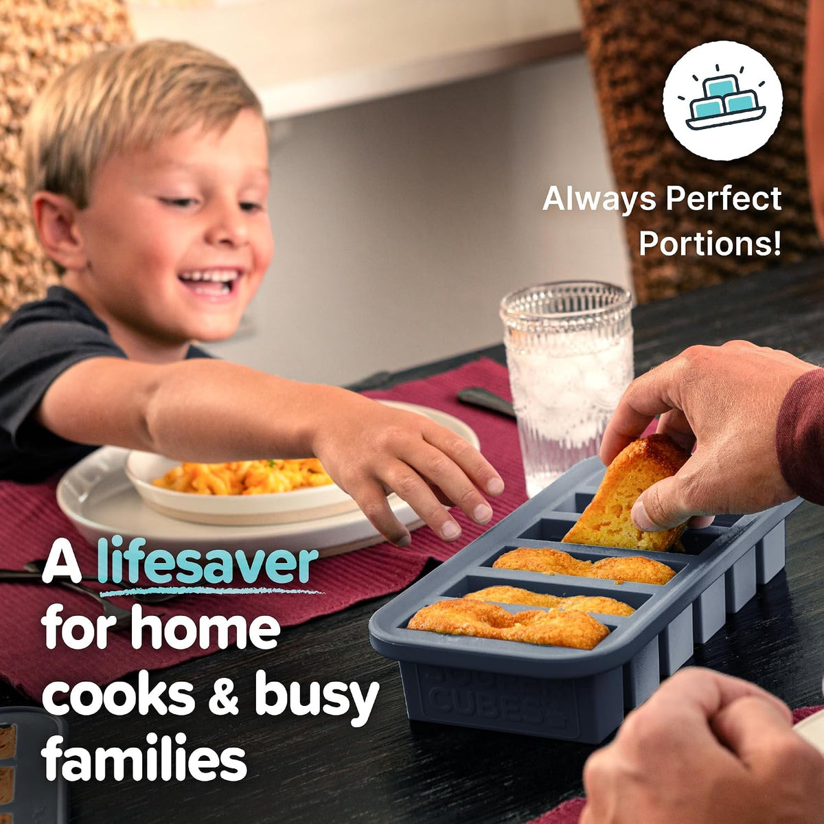 Silicone Freezer Molds Gift Set, Aqua