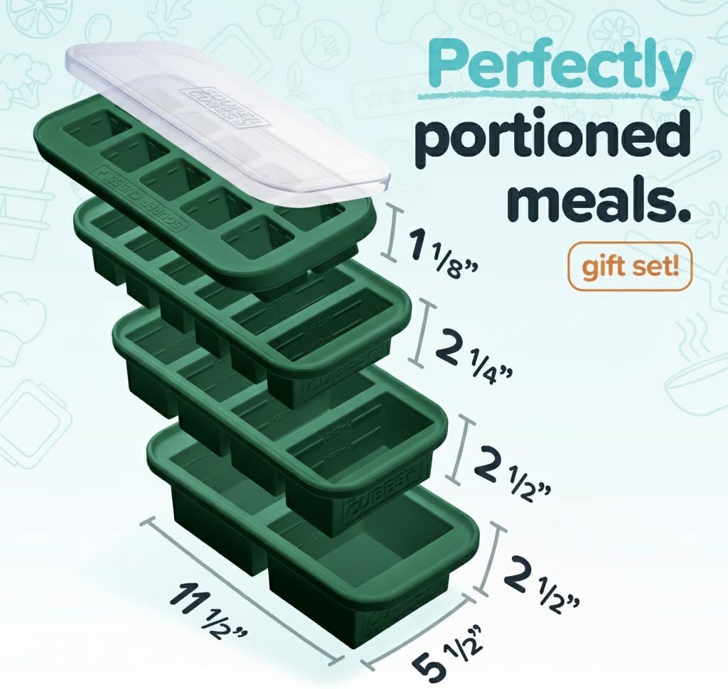 Silicone Freezer Molds Gift Set, Aqua